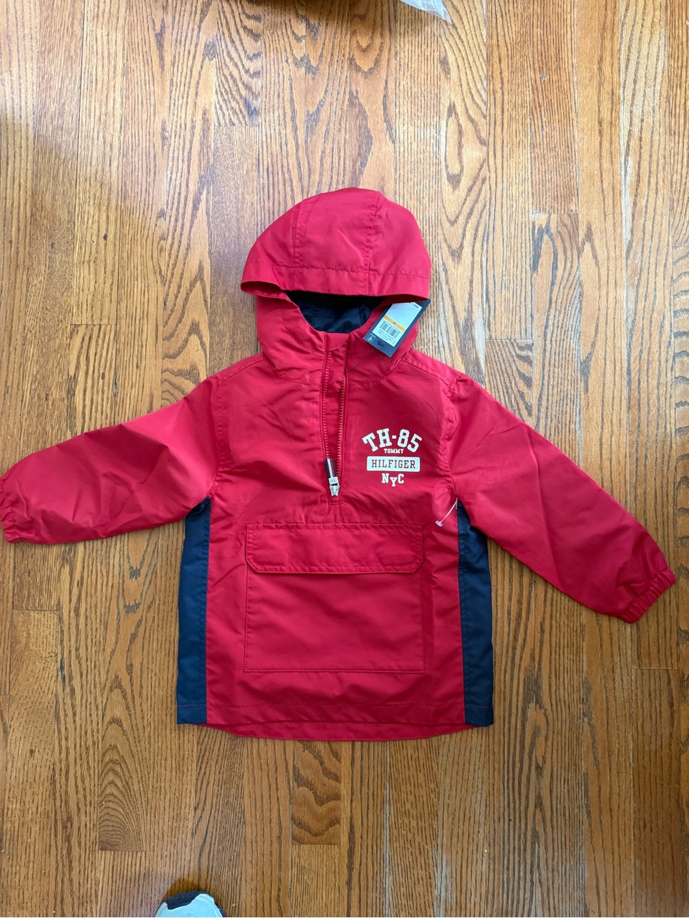 NWT TOMMY HILFIGER Red Polyester Child's Jacket Windbreaker  3T  $69.50